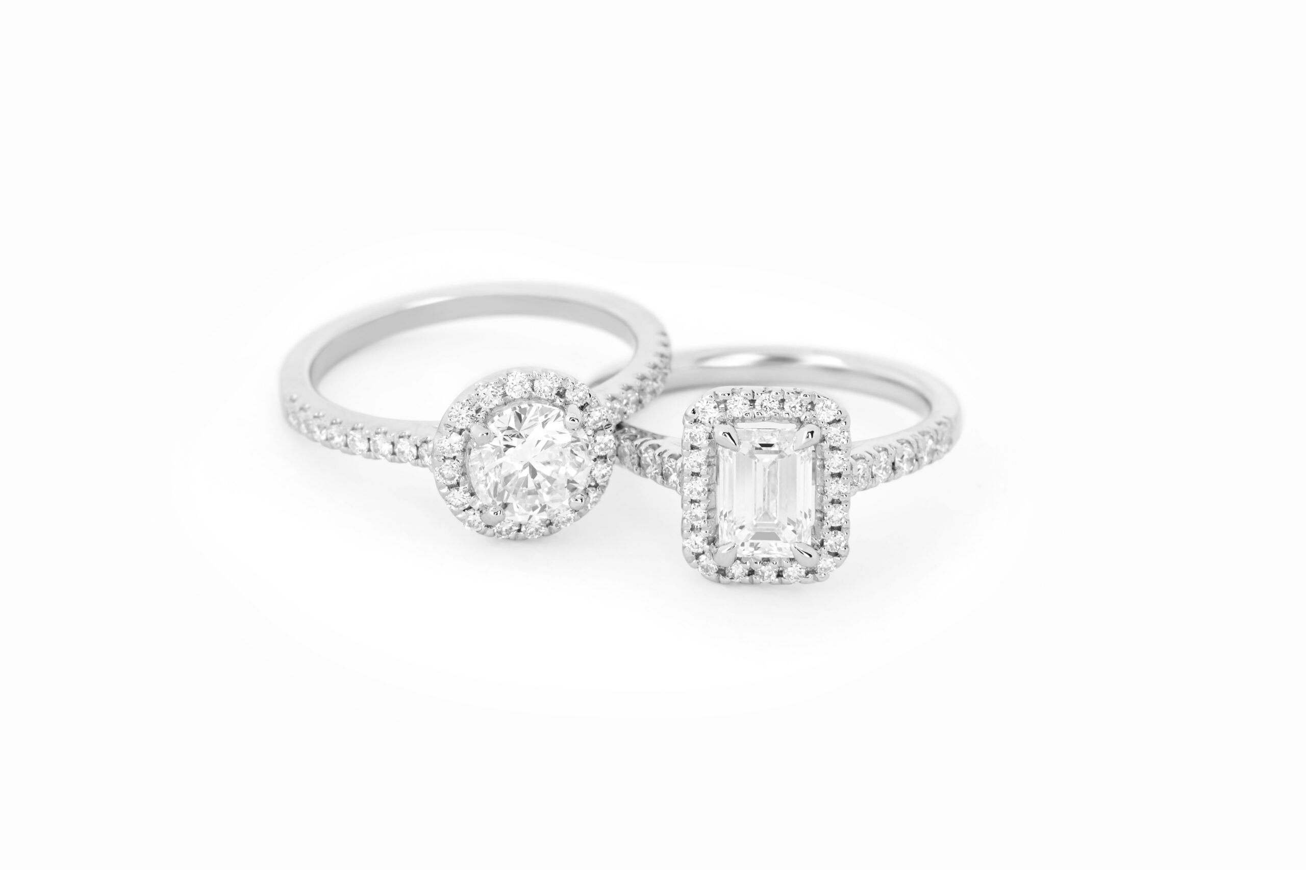 Diamond Halo Rings