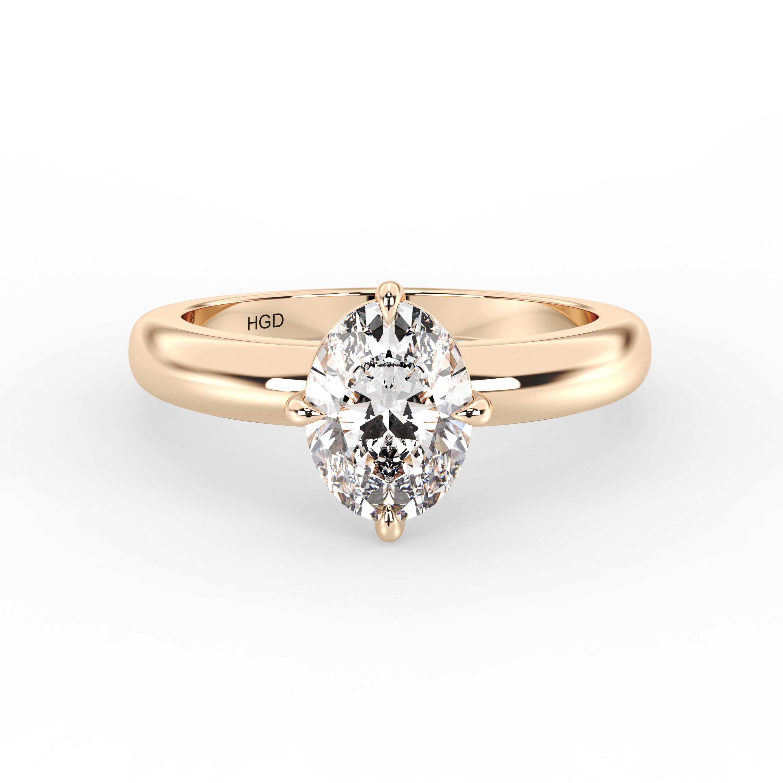 oval cut diamond ring