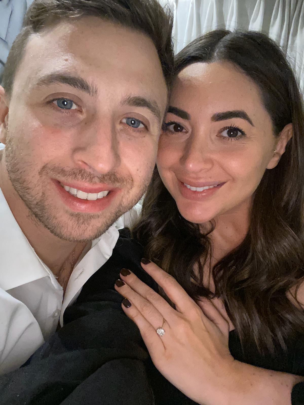 Matthew and Sophie got engaged during quarantine.