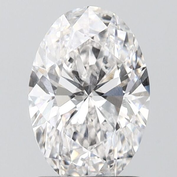 1.58 Carat E VVS2 Oval Lab Diamond