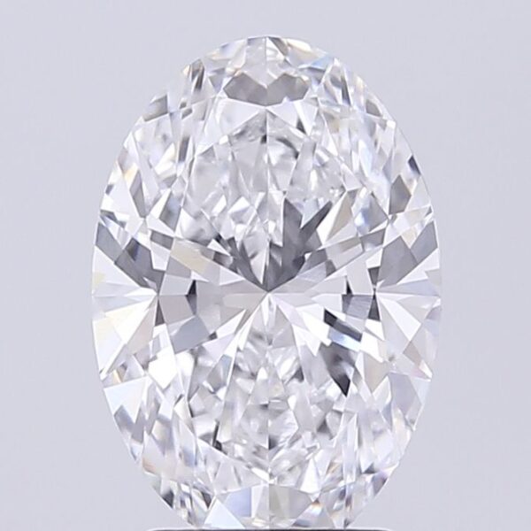 3.02 Carat G VVS2 Oval Lab Diamond
