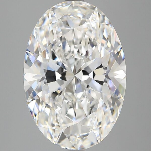 6.08 Carat E VVS2 Oval Lab Diamond
