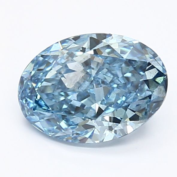 1.22 Carat Blue SI1 Oval Diamond