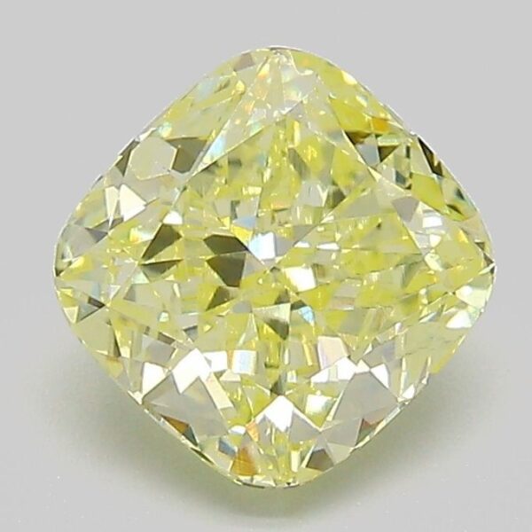 1.81 Carat Yellow VS1 Cushion Diamond