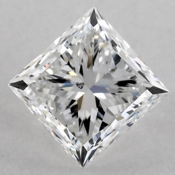 1.00 Carat F SI1 Princess Diamond