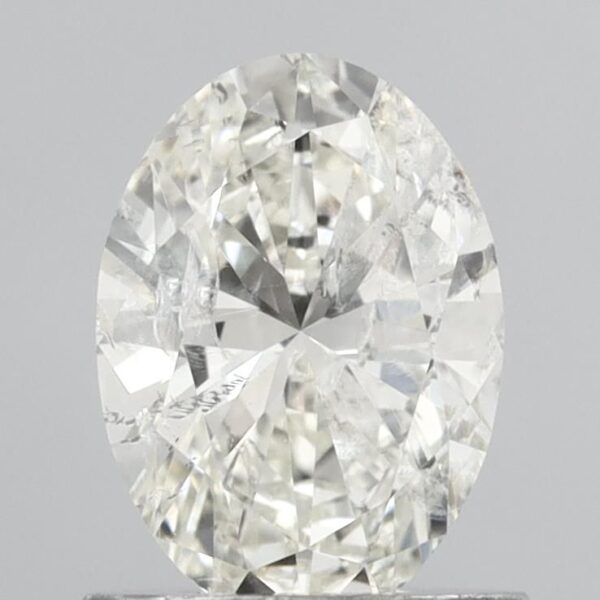 1.00 Carat I I1 Oval Diamond