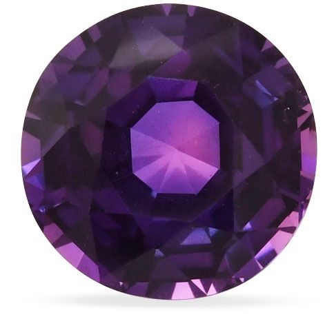 7.72 Carat Faceted Cut Purple Sapphire