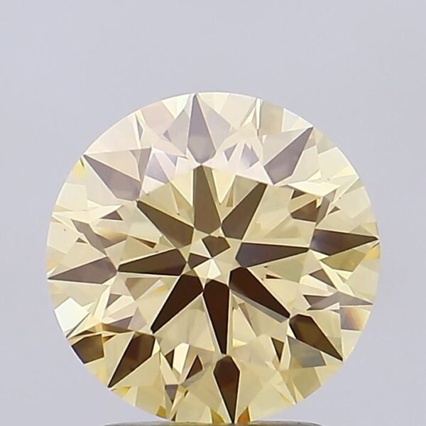 2.36 Carat Yellow VS1 Round Diamond