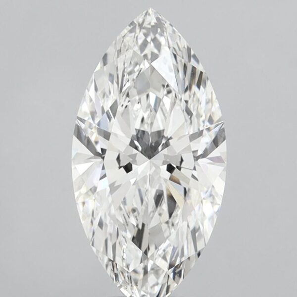 2.55 Carat E VVS2 Marquise Lab Diamond