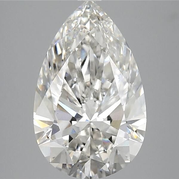 4.06 Carat F VVS2 Pear Lab Diamond