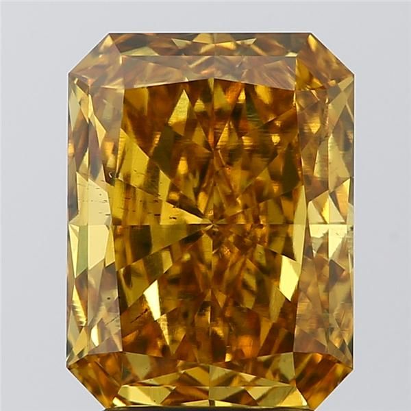 2.83 Carat Yellow SI1 Radiant Diamond