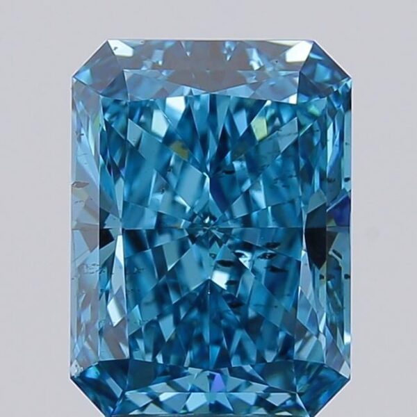 3.01 Carat Blue SI2 Radiant Diamond