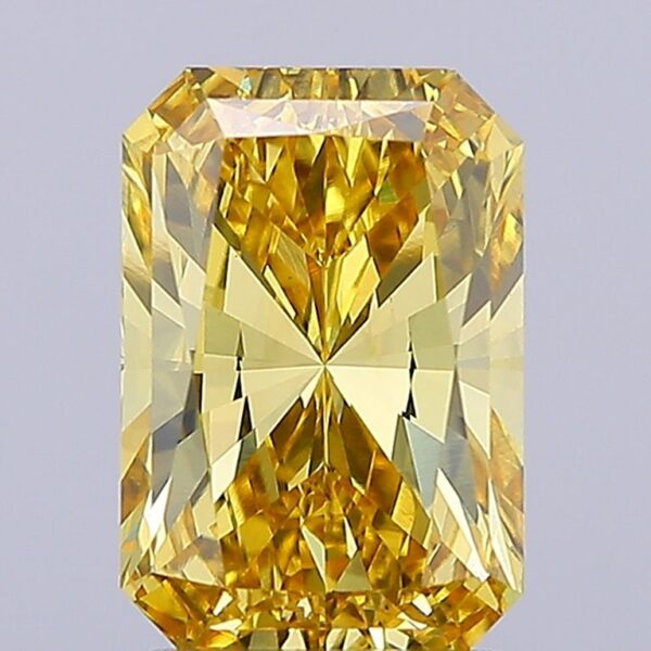 2.51 Carat Yellow VS2 Radiant Diamond