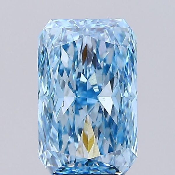 4.03 Carat Blue VS2 Radiant Diamond