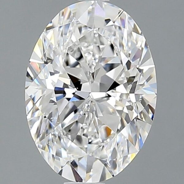 2.00 Carat D SI1 Oval Lab Diamond